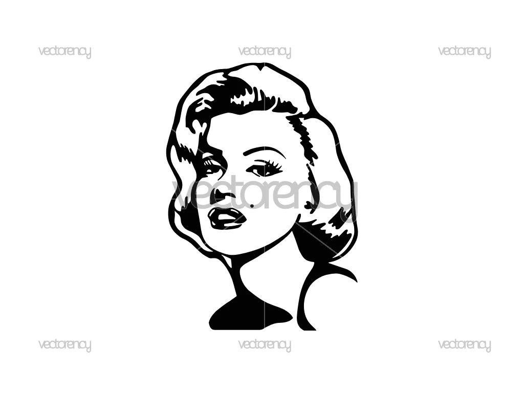 Marilyn Monroe SVG Cut File