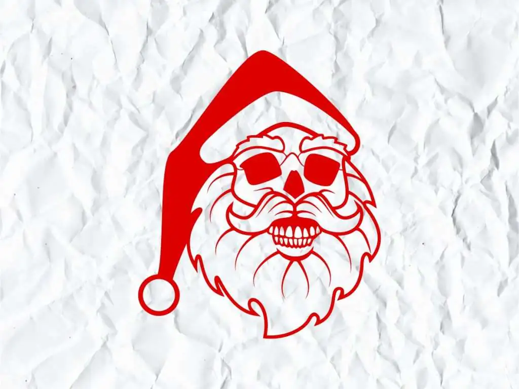 Santa Skull SVG