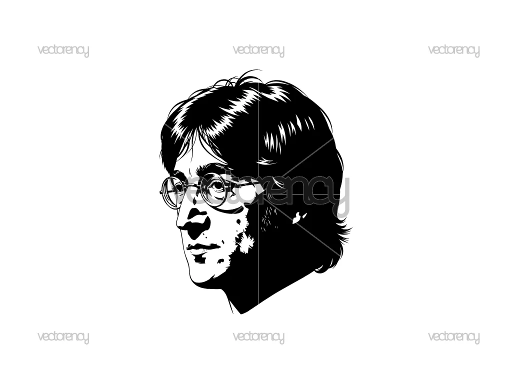 John Lennon SVG Cut File