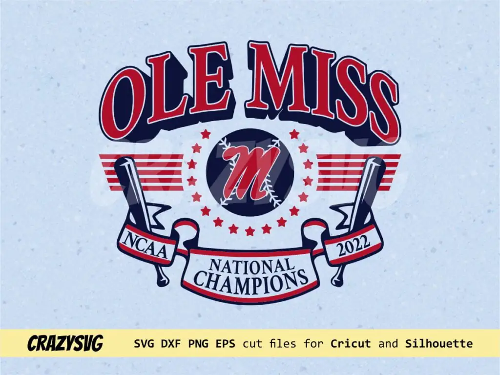 Ole Miss National Champions SVG NCAA Baseball