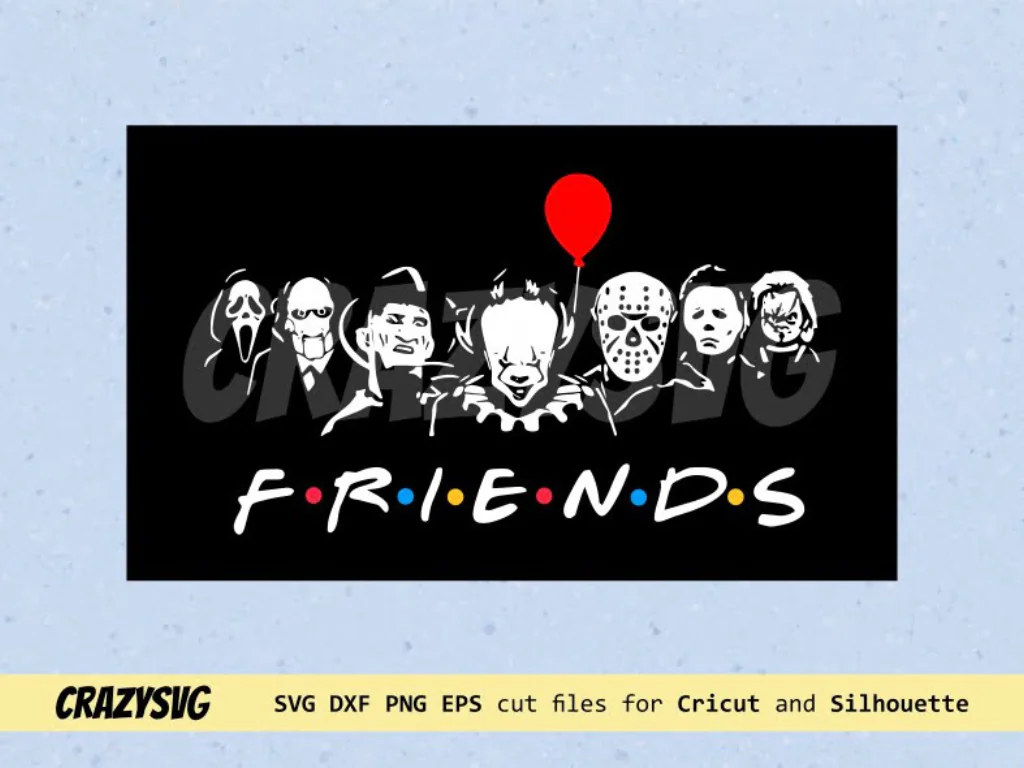 Halloween Friends Serial Killers SVG Cricut