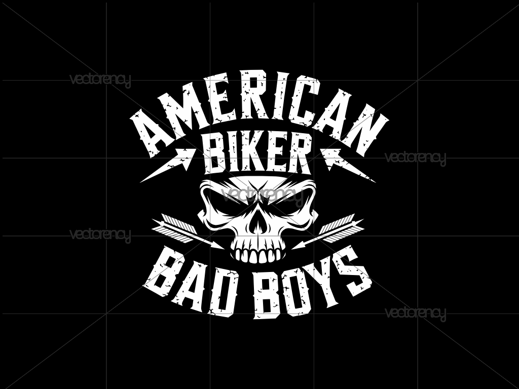 American Biker Bad Boys PNG SVG EPS