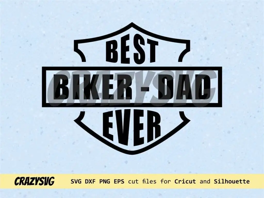 Harley Davidson Best Biker Dad Ever SVG