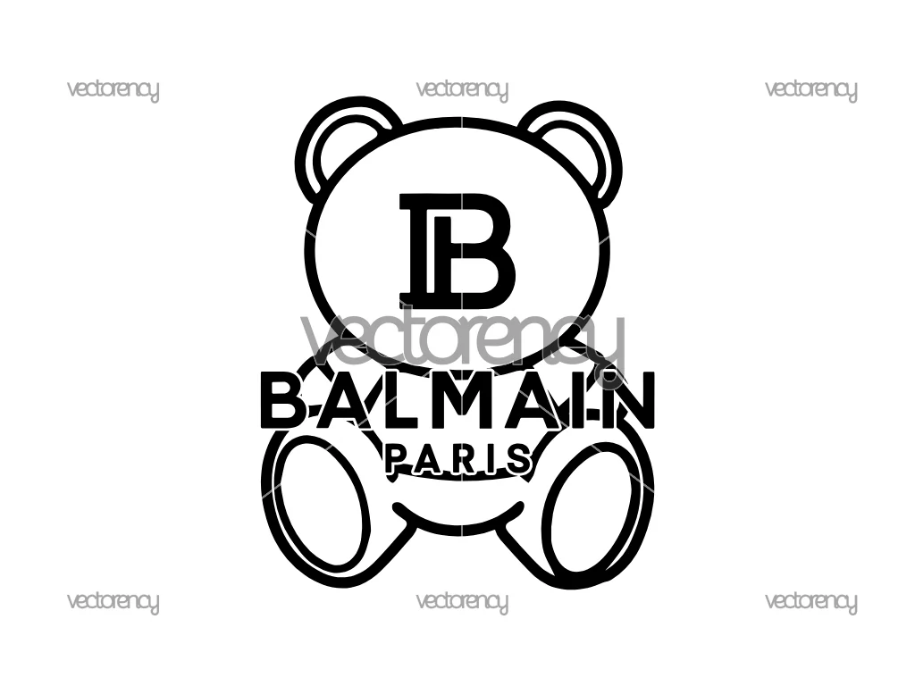Balmain Paris SVG Cut Files DXF PNG EPS