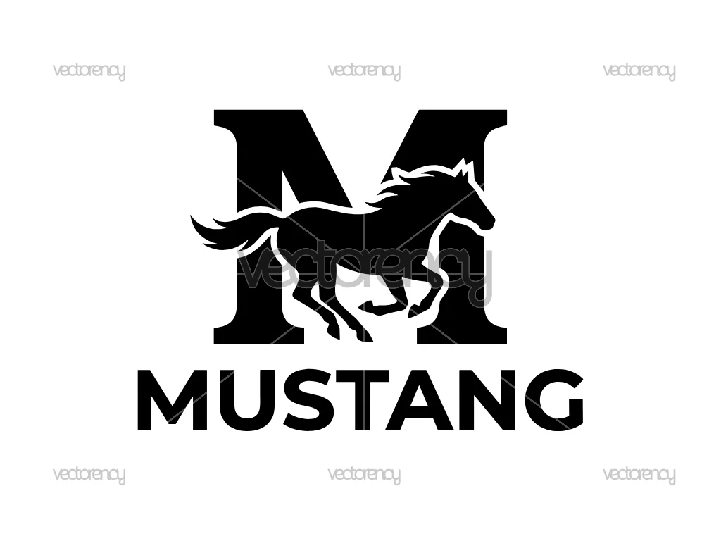 Mustang T Shirt Design Vector PNG Images