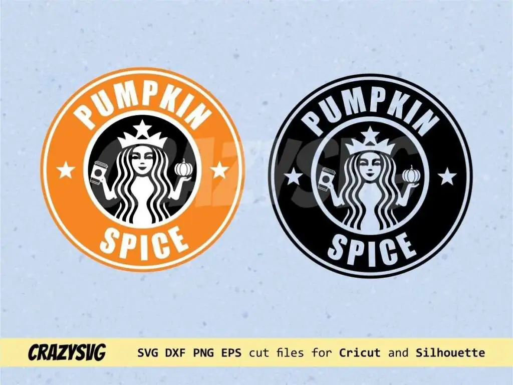 Pumpkin Spice Starbucks Logo SVG Cricut