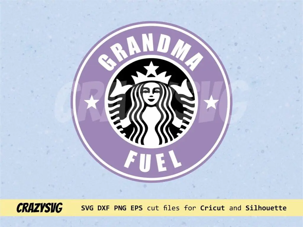 Grandma Fuel Starbucks Logo SVG