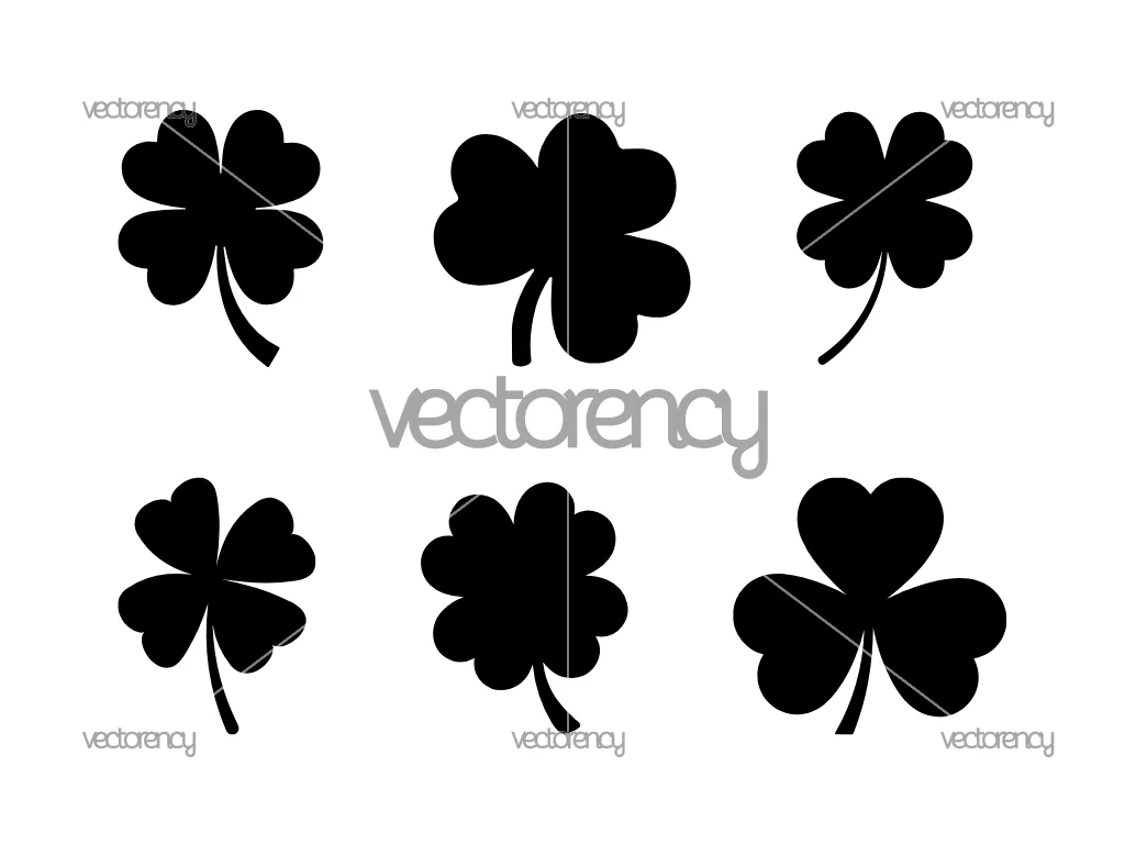 Leaf Clover Shamrock SVG Files