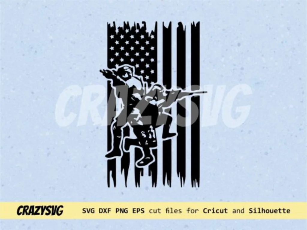 USA Army SVG, American Flag Patriotic Vector