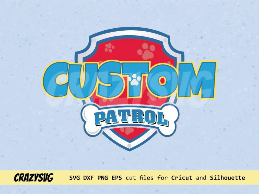 Paw Patrol Logo Customized SVG Cricut