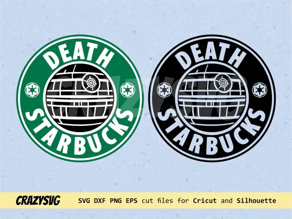 Death Star Starbucks Logo Coffee SVG