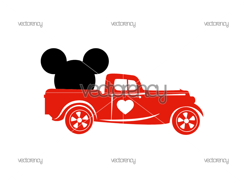 Mickey Truck SVG Free Download