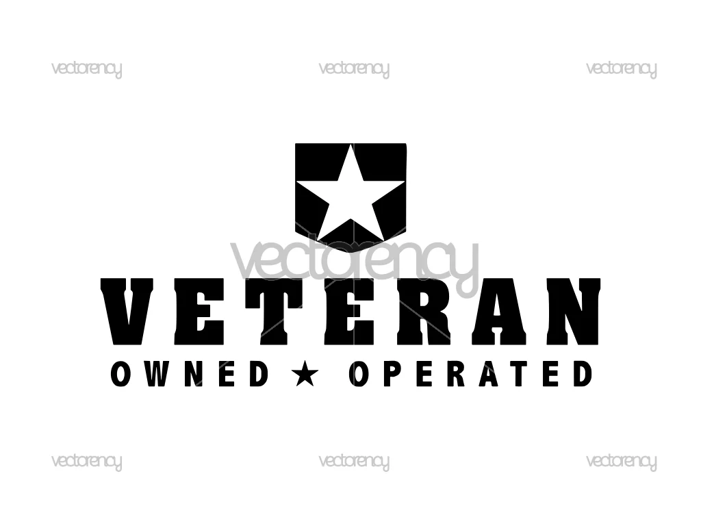 Veteran Owned and Operated Vector Clipart PNG