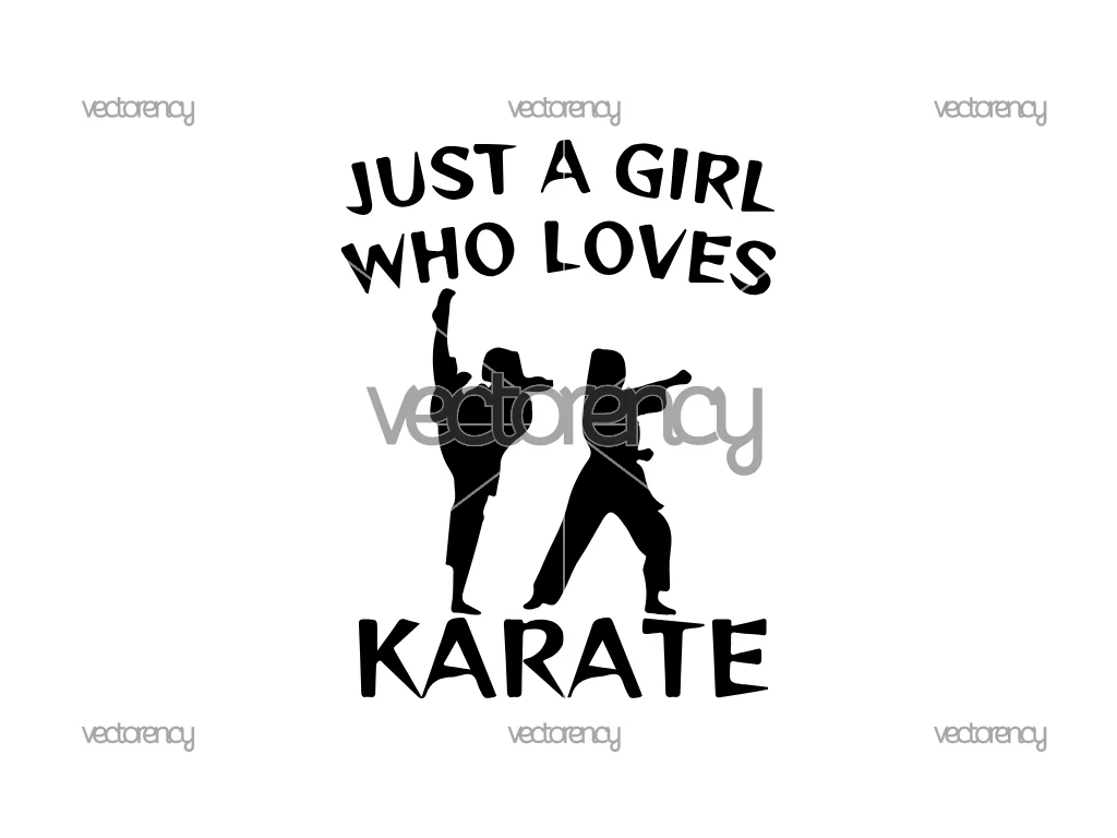 Free Karate SVG Just A Girl Who Loves Karate