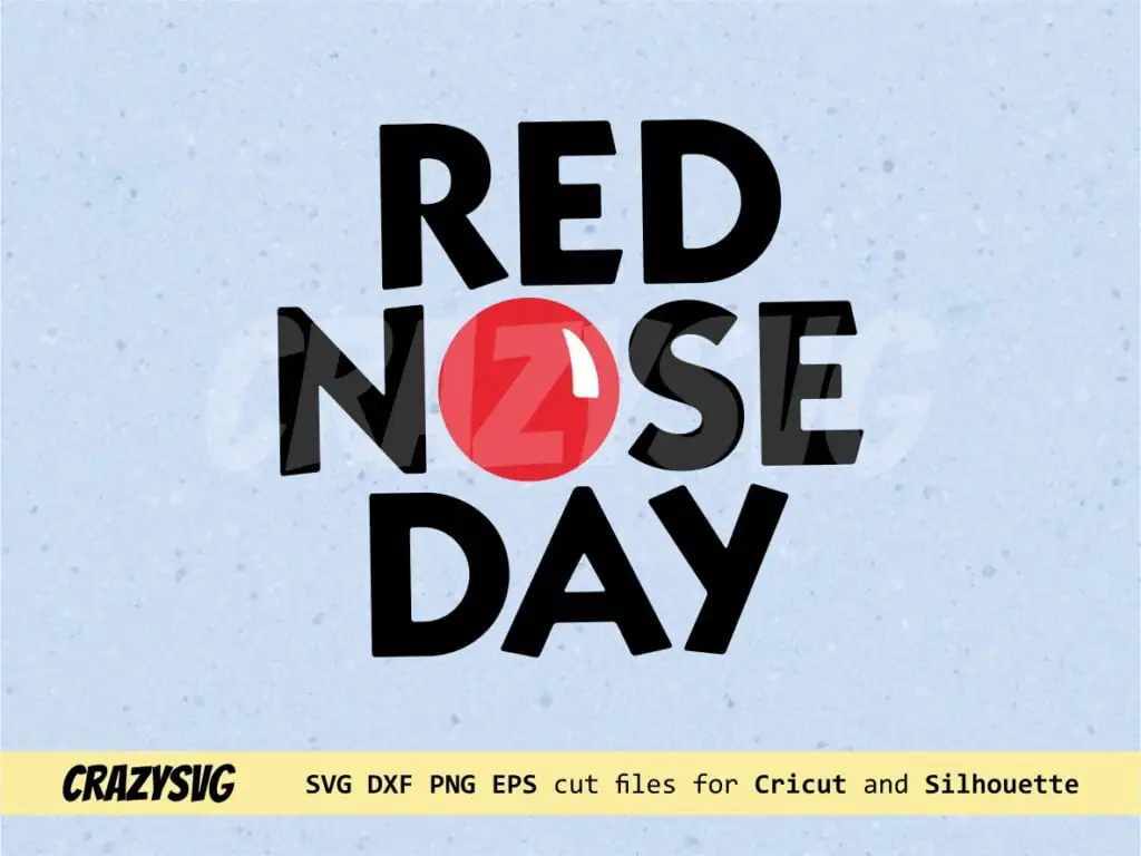 Red Nose Day SVG