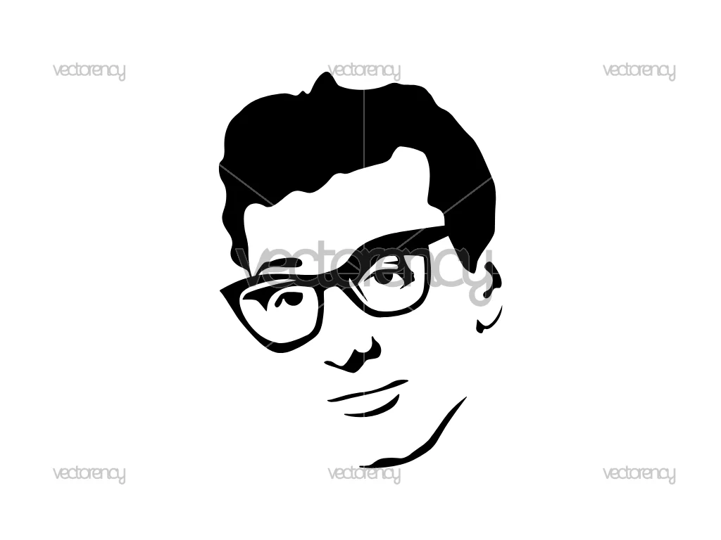 Buddy Holly SVG PNG