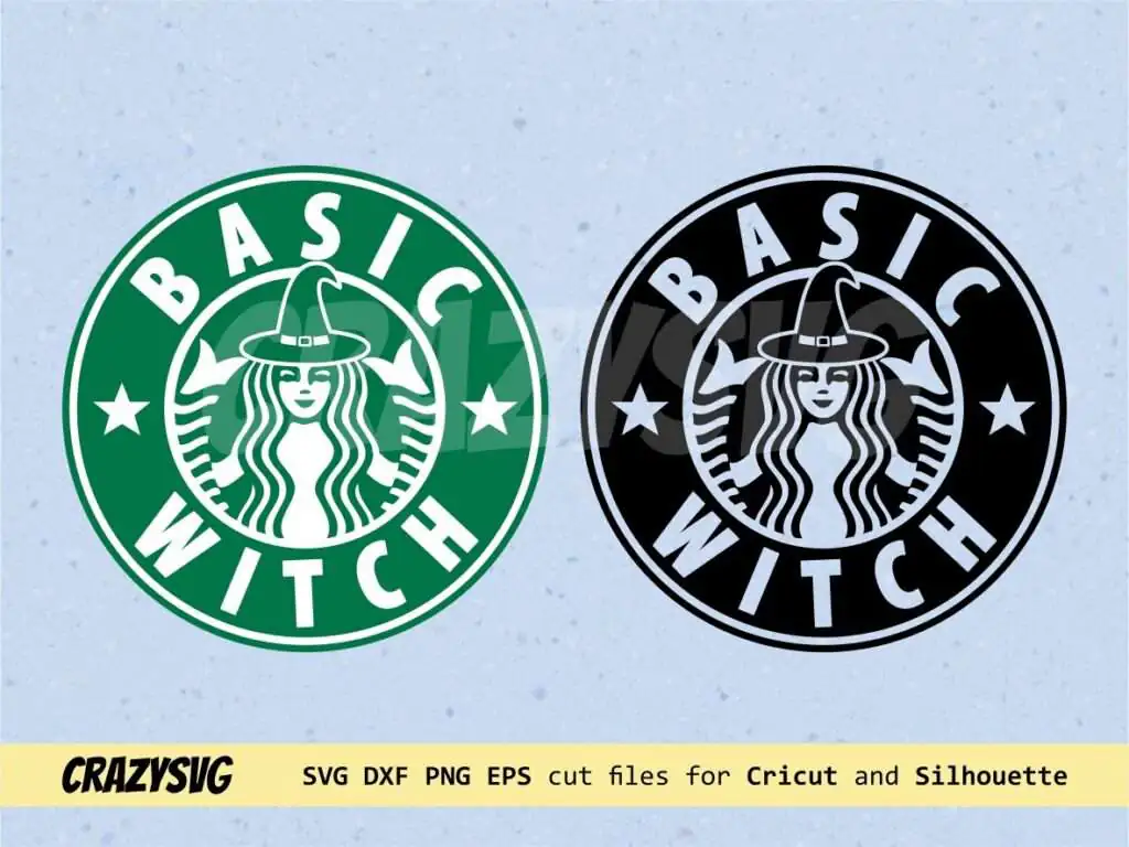 Basic Witch Starbucks Coffee Logo SVG