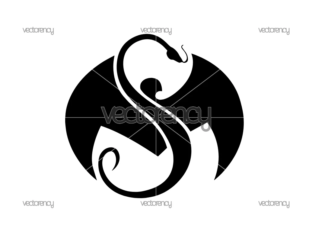 Strange Music Snake & Bat Logo SVG PNG EPS DXF