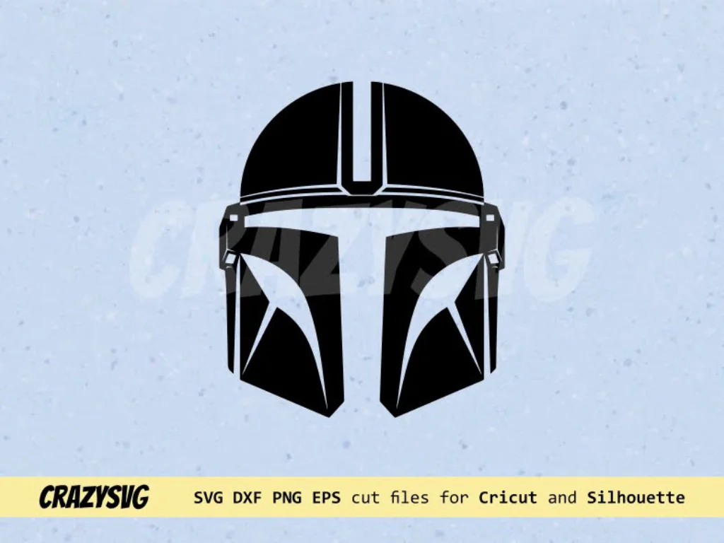 The Mandalorian Helmet SVG Star Wars