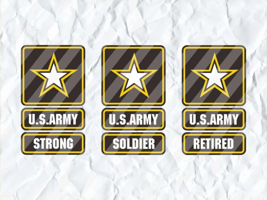 US Army Strong Soldier Retired SVG