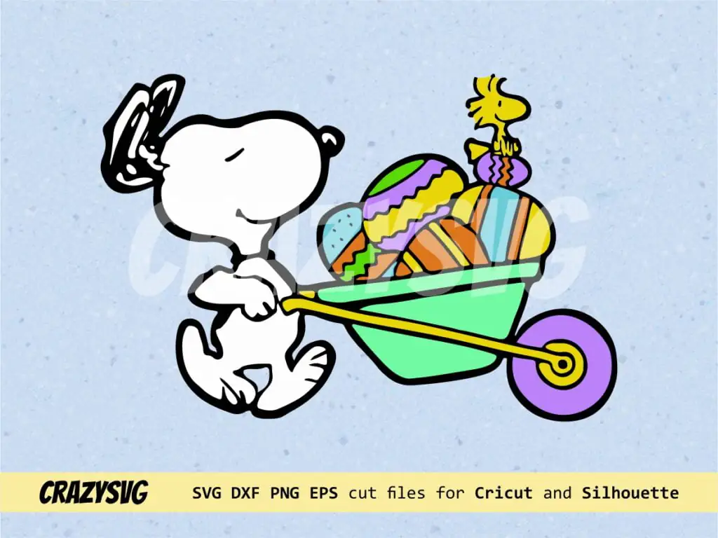 Snoopy Easter Egg SVG