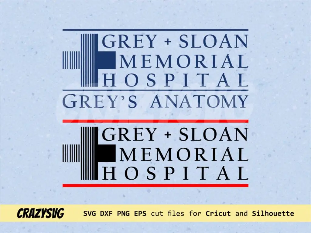 Grey’s Anatomy TV Show Logo SVG Cricut