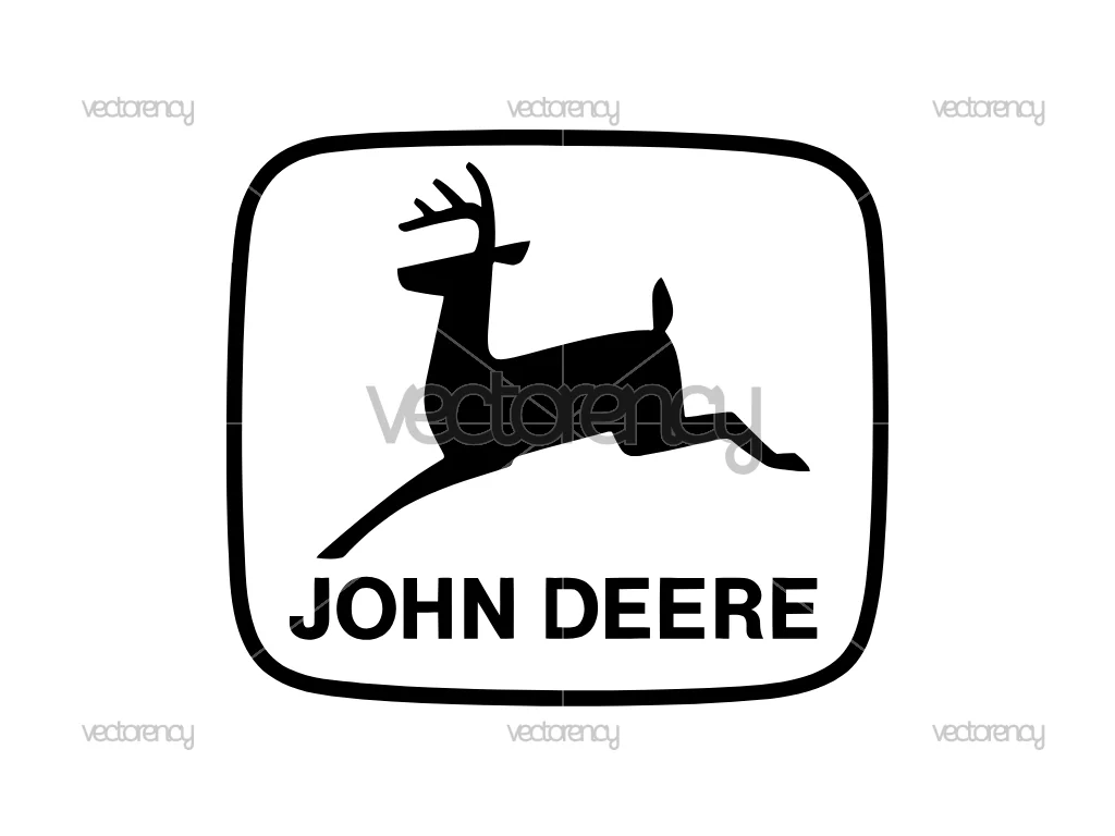 Blue John Deere Logo SVG