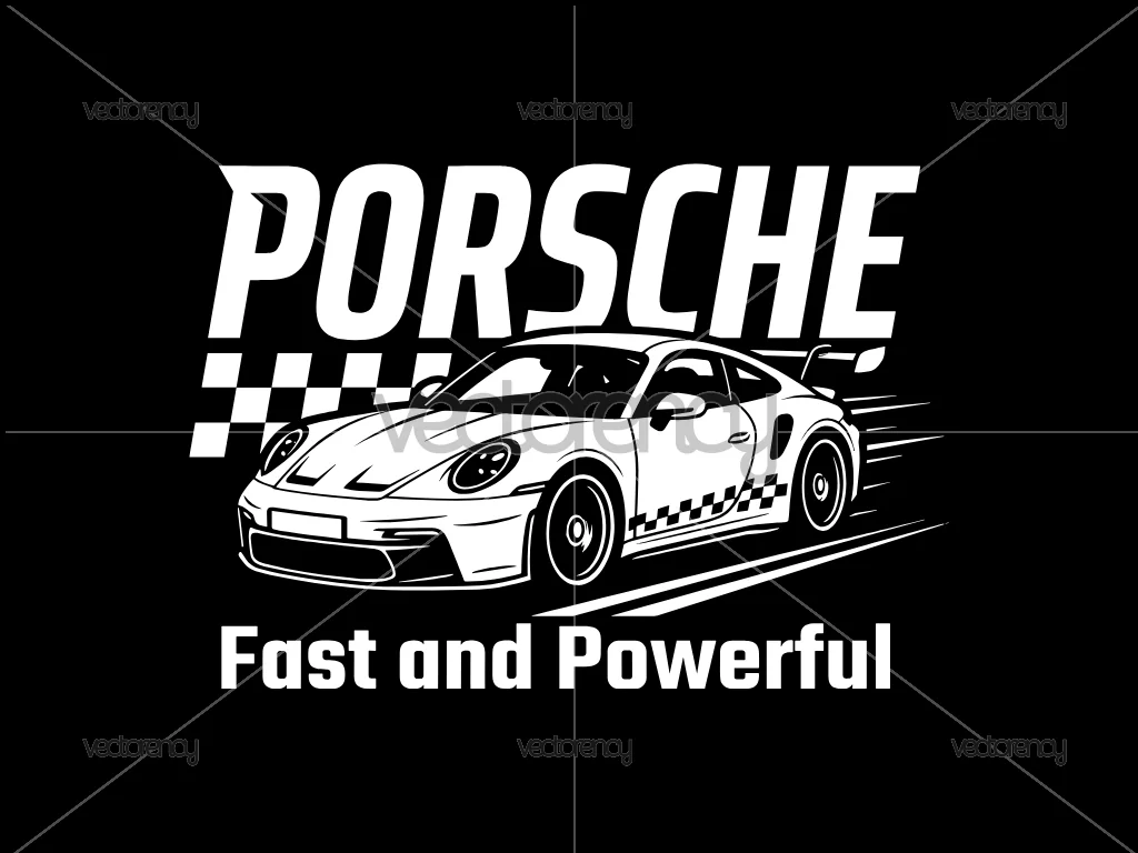Porsche Shirt Design Vector and PNG HD Image