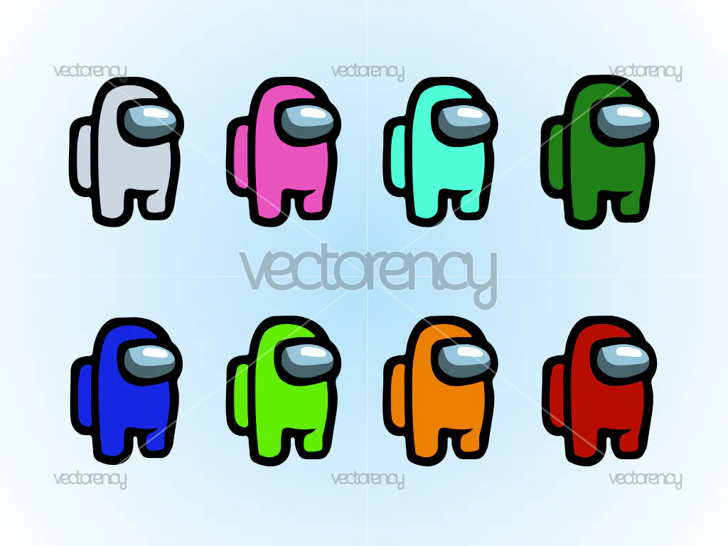 Among Us Cartoon SVG Vector Download