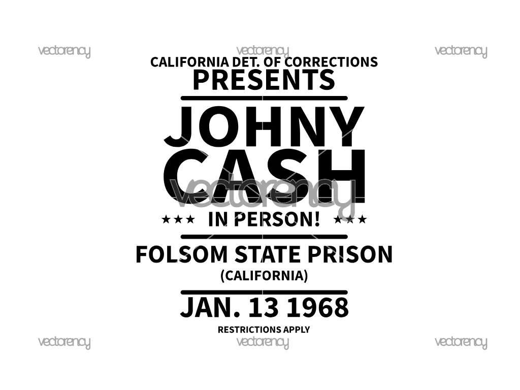 Johnny Cash SVG