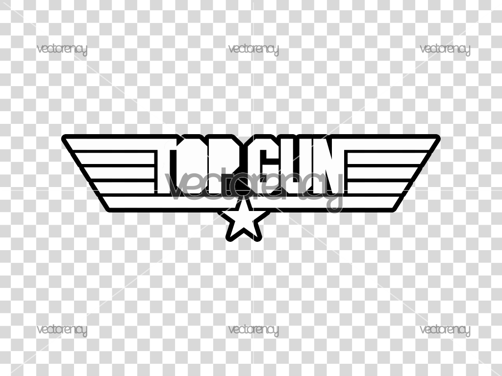 Top Gun SVG Maverick Logo DXF PNG EPS