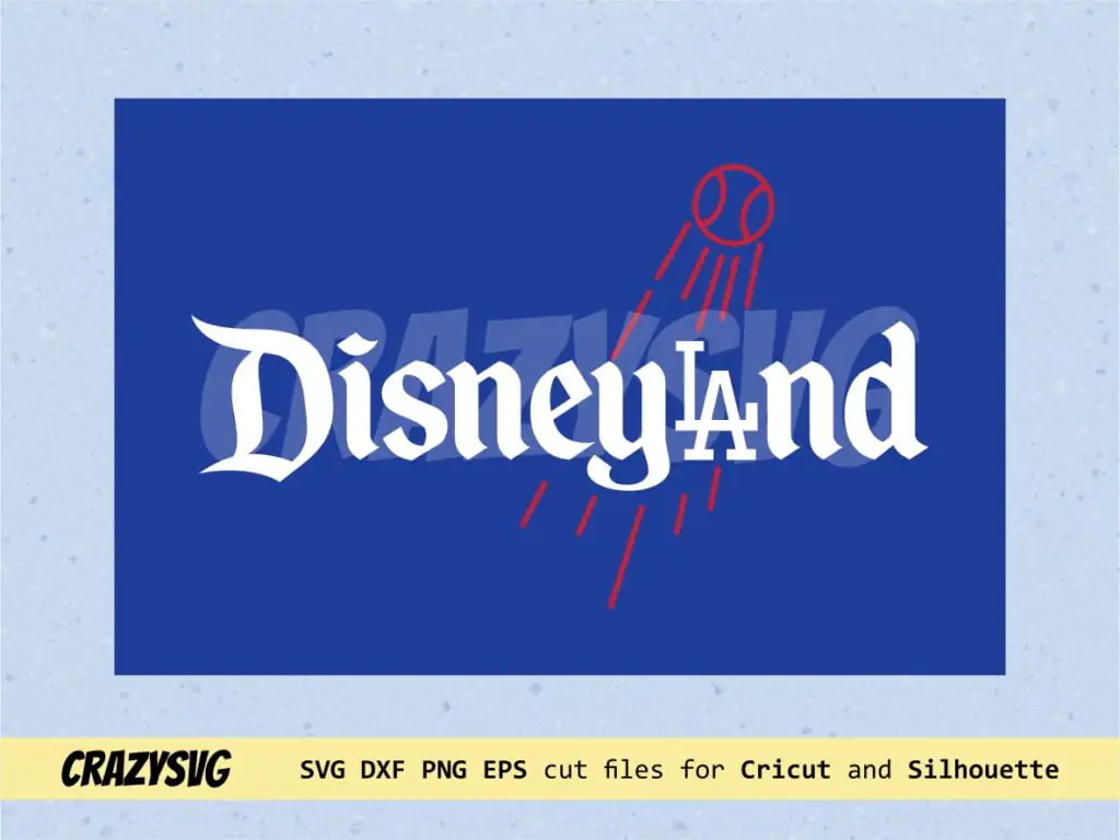 Disney World Los Angeles Dodgers SVG Cut Files