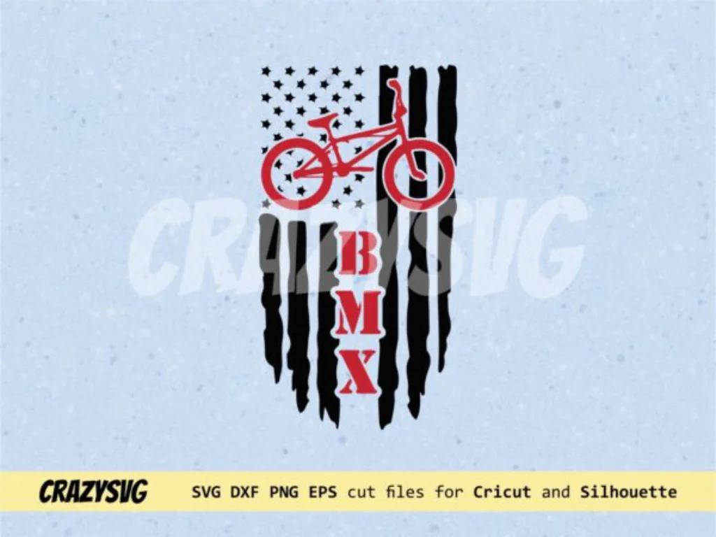 USA BMX SVG American Flag