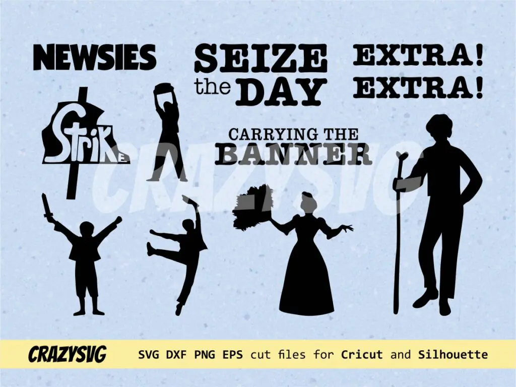 Newsies SVG, Seize the Day PNG, Strik