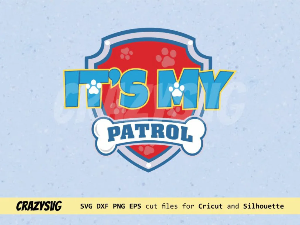 It’s My Birthday Paw Patrol Logo SVG