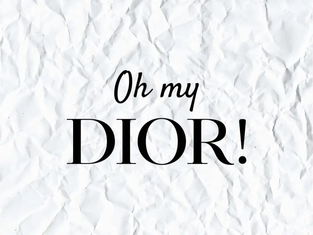 Oh My Dior SVG