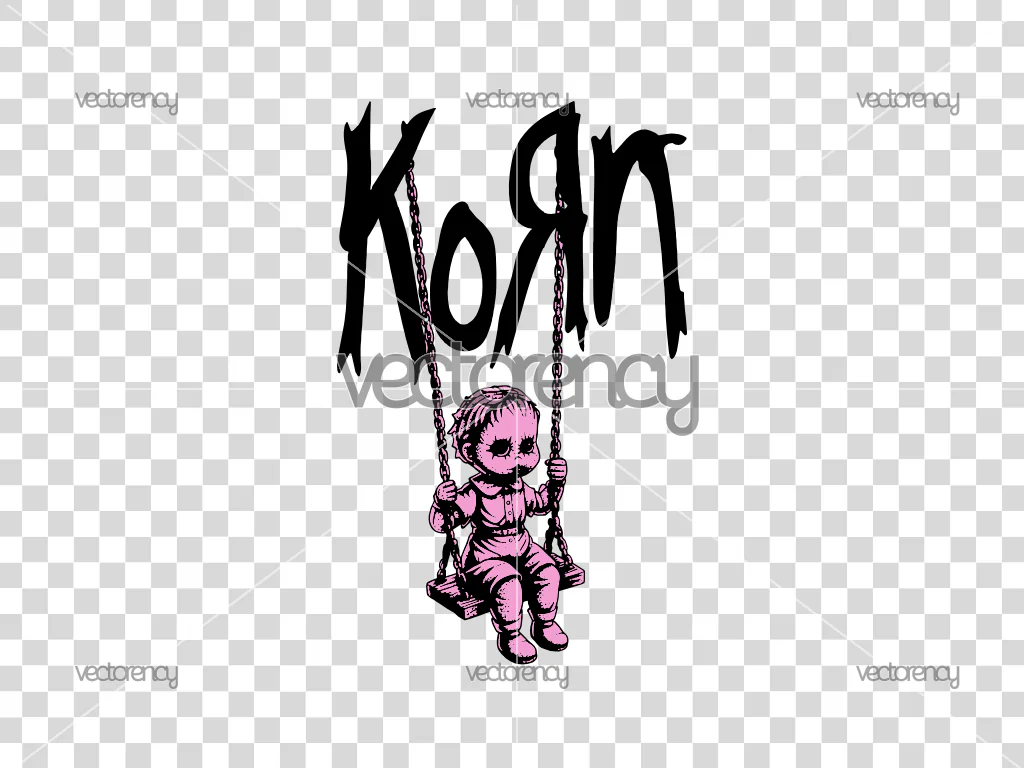 Korn Creepy Doll Vector SVG PNG HD Transparent