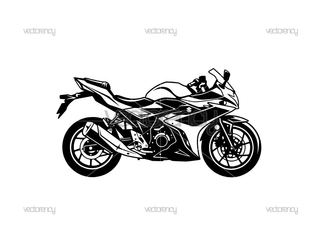 Suzuki GSX250R Vector Art