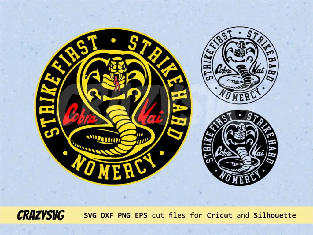 Cobra Kai Strike First Hard No Mercy SVG