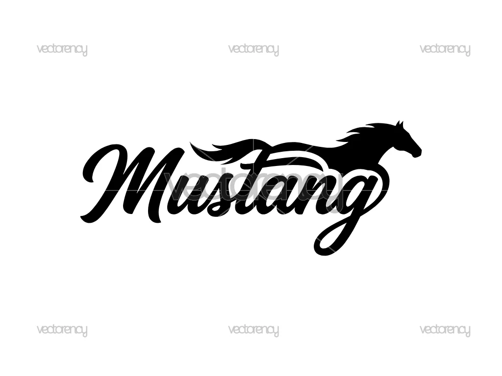 Mustang Logo SVG