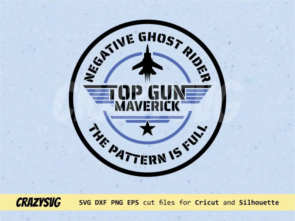 Negative Ghost Rider The Pattern Is Full SVG Top Gun Maverick Clipart Vector