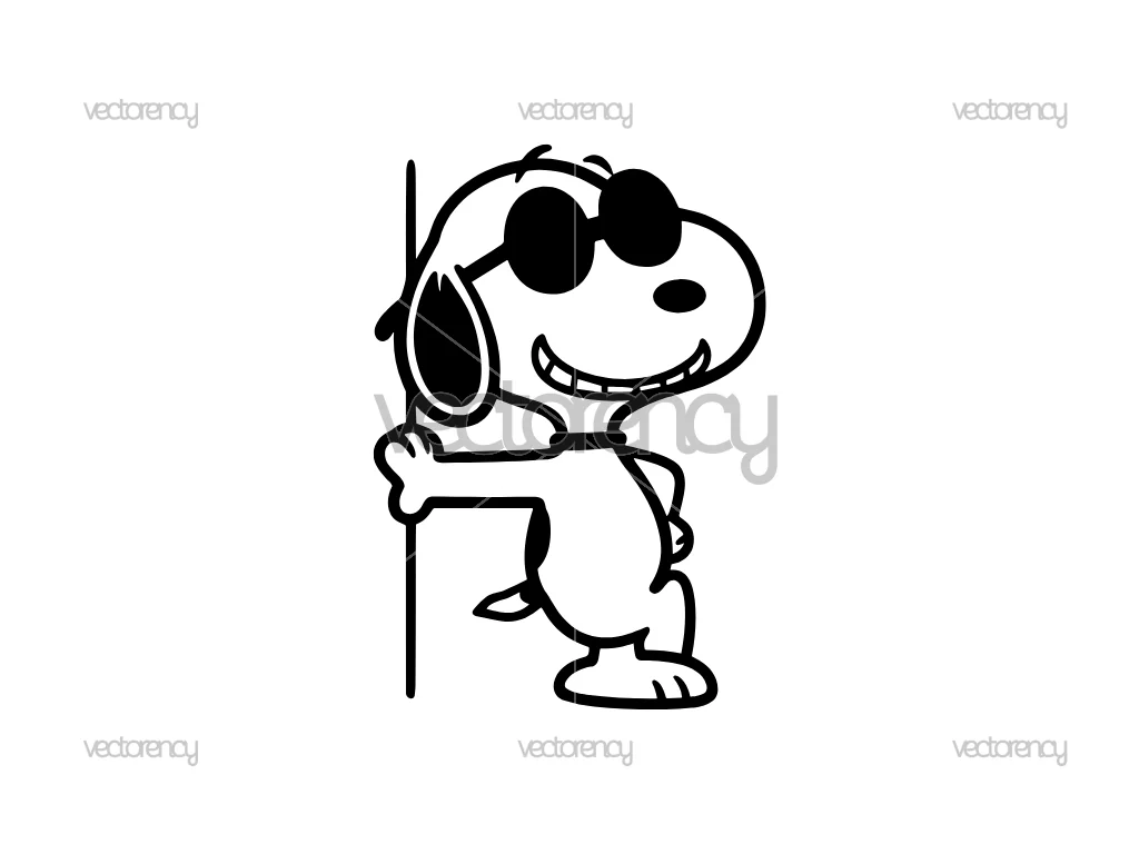 Snoopy Cool Image SVG
