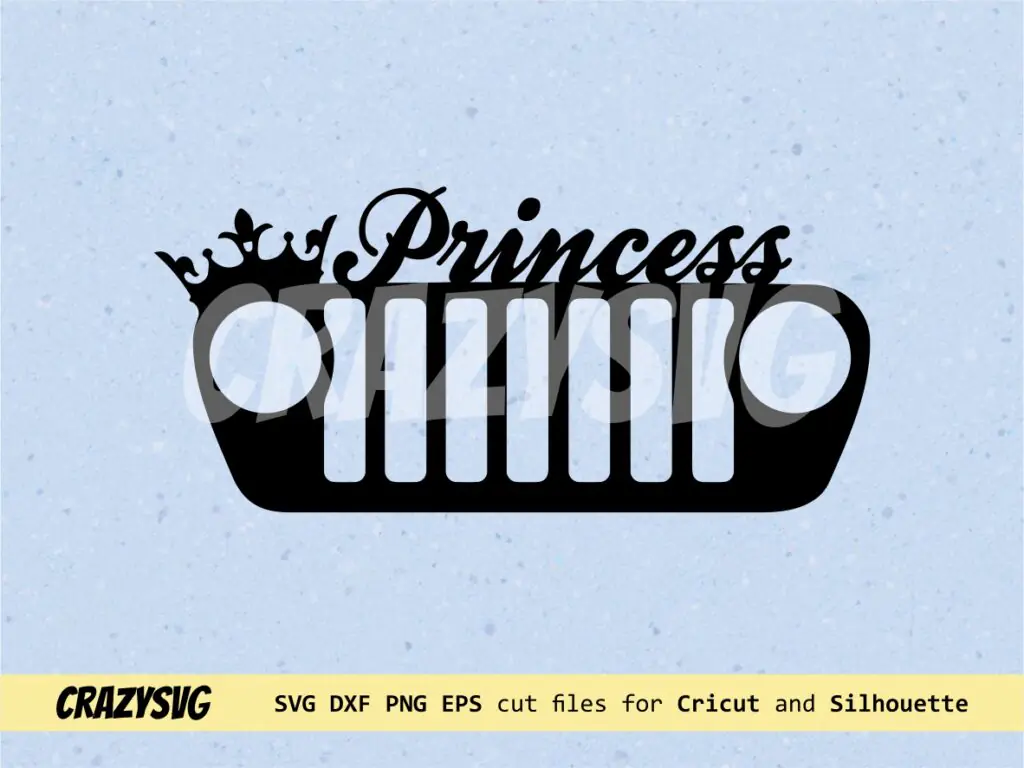 Jeep Princess SVG, PNG, EPS & DXF