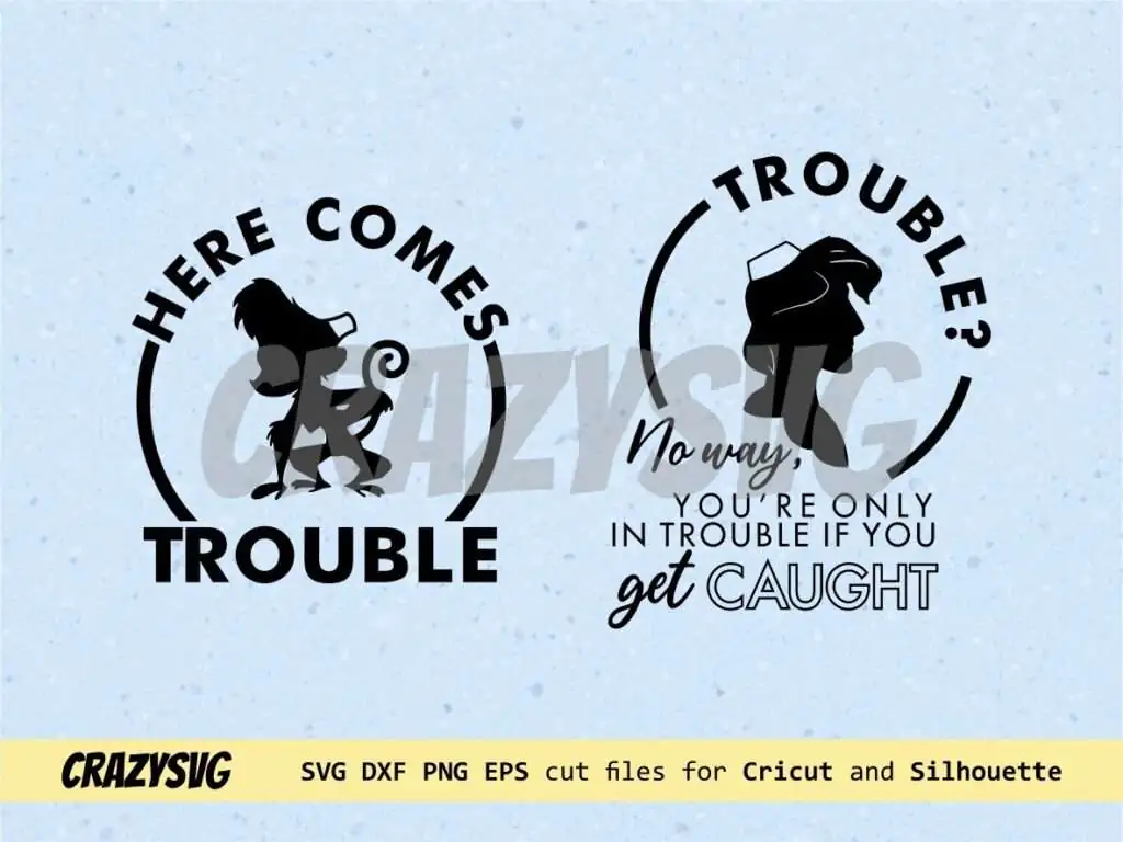 Disney Aladdin SVG Here Comes Trouble