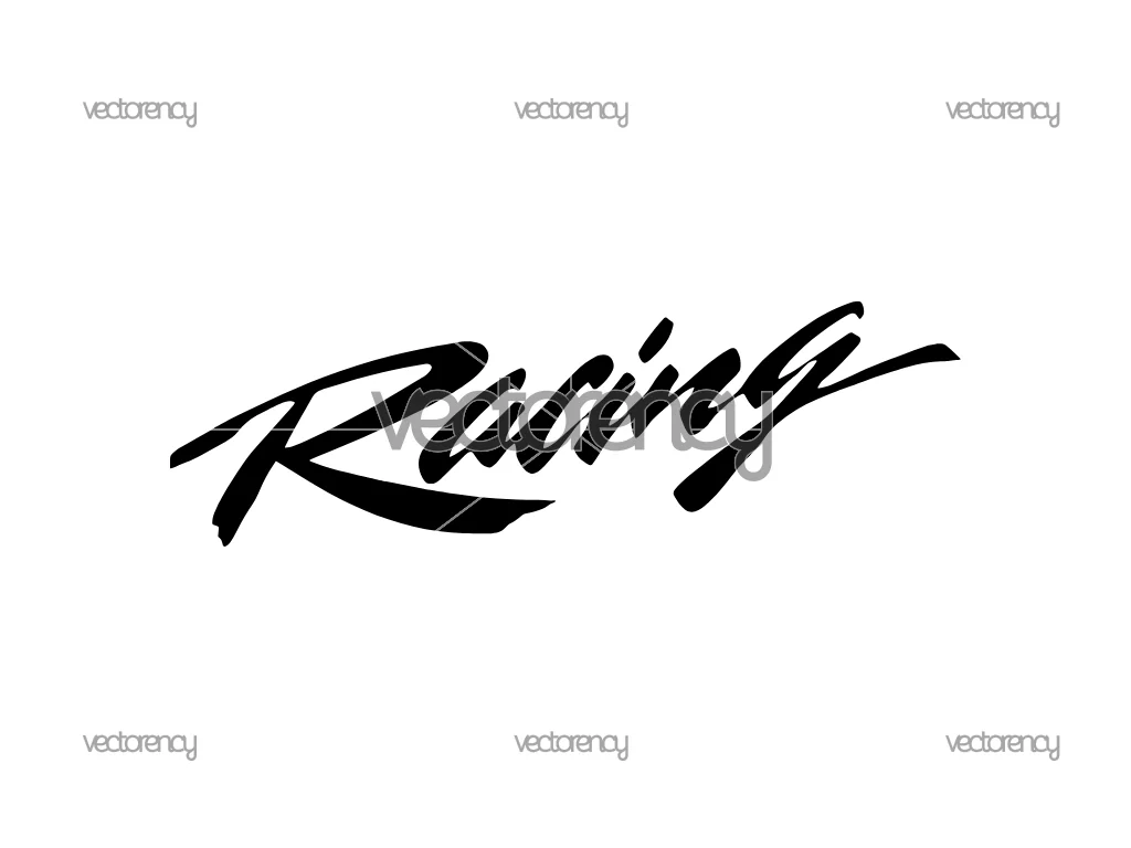 Racing Text SVG