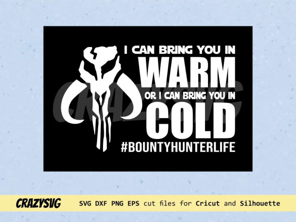 The Mandalorian Warm of Cold SVG File