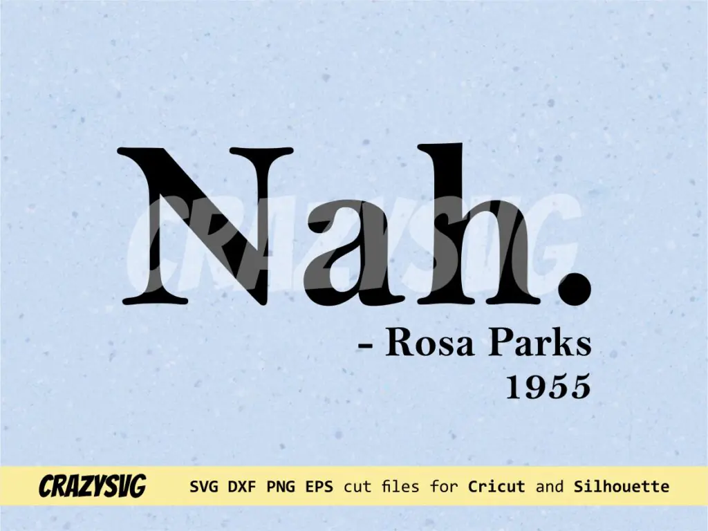 Rosa Parks SVG, Nah, Clipart