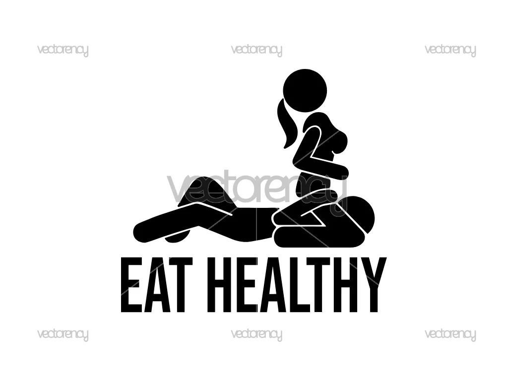 Eat Healthy SVG, Mature Content Cricut Sticker File, Funny PNG EPS