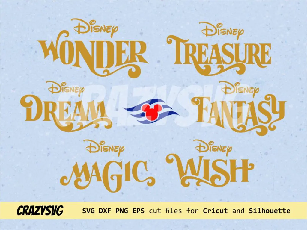 Logo Disney Treasure SVG