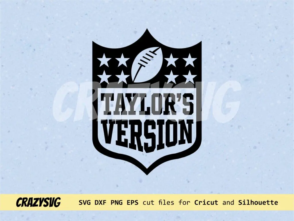 Black and White Taylors Version SVG Cut Files